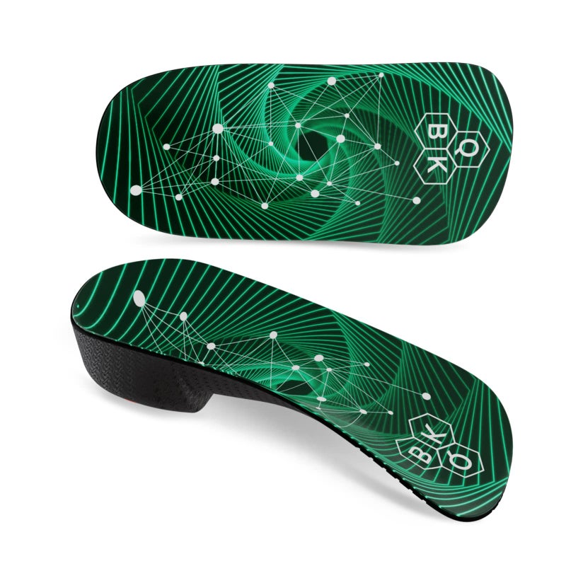Plantar Fasciitis Orthotic Shoe Insoles QBK High Arch Support Inserts for Dispersal Heel Pressure and Pain ReliefL